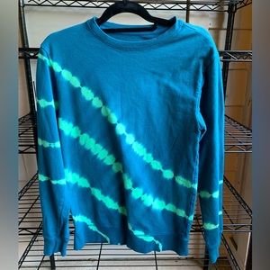 Original Use blue men’s tie-dye regular fit crewneck sweatshirt size XS